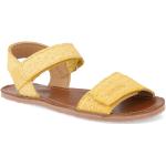 Dívčí BIO Kožené sandály v žluté barvě ze syntetiky ve velikosti 29 na léto 