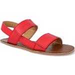 Dívčí BIO Kožené sandály v červené barvě ze syntetiky ve velikosti 27 na léto 