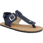 Dívčí Kožené sandály v modré barvě z kůže ve velikosti 38 na léto 