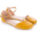 Dámské Kožené sandály ve zlaté barvě z hladké kůže ve velikosti 41 na léto 