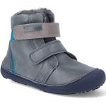 Chlapecké Barefoot boty D.D.step v modré barvě z kůže ve velikosti 32 ve slevě na zimu 