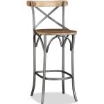 Barová stolička s křížovým opěradlem | mangovníkový masiv