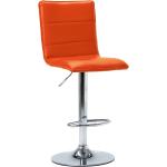 Barová židle - umělá kůže | oranžová