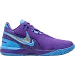 Pánské Basketbalové boty Nike Lebron ve fialové barvě ve velikosti 43 s motivem LeBron 