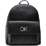 Dámské Designer Městské batohy Calvin Klein v černé barvě z koženky veganské ve slevě 
