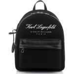 Dámské Plátěné batohy Karl Lagerfeld v černé barvě v ležérním stylu z látky s polstrovanými popruhy 