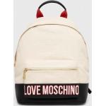 Dámské Designer Plátěné batohy Moschino Love Moschino v béžové barvě z polyuretanu 
