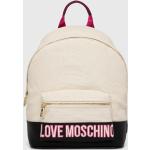Dámské Designer Plátěné batohy Moschino Love Moschino v béžové barvě z polyuretanu 