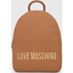 Dámské Designer Plátěné batohy Moschino Love Moschino v hnědé barvě z polyuretanu 