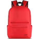 Dámské Školní batohy v červené barvě s polstrovanými popruhy o objemu 11 l 