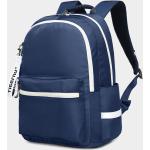 Dámské Školní batohy v modré barvě s mnoha kapsami o objemu 23 l 