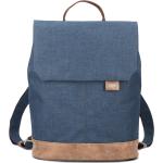 Školní batohy Zwei Olli v modré barvě v moderním stylu z koženky s vnitřním organizérem o objemu 7 l 
