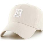 Bavlněná baseballová čepice 47brand MLB Detroit Tigers béžová barva, s aplikací