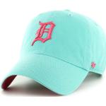 Bavlněná baseballová čepice 47brand MLB Detroit Tigers tyrkysová barva, s aplikací