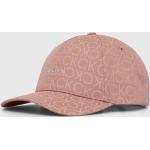 Dámské Designer Basebalové čepice Calvin Klein v růžové barvě z bavlny ve velikosti Onesize 