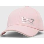 Dámské Basebalové čepice Emporio Armani EA7 v růžové barvě z polyesteru ve velikosti Onesize 