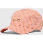 Bavlněná baseballová čepice Guess PEONY růžová barva, V4GZ01 WFKN0