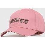 Dámské Basebalové čepice Guess v růžové barvě z polyesteru ve velikosti Onesize ve slevě 