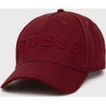 Basebalové čepice Guess v bordeaux červené z polyesteru ve velikosti Onesize 