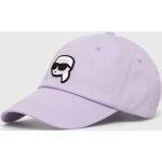 Basebalové čepice Karl Lagerfeld ve fialové barvě ve velikosti Onesize 