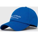 Dámské BIO Basebalové čepice Marc O'Polo v modré barvě z bavlny ve velikosti Onesize ve slevě udržitelná móda 