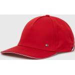 BIO Basebalové čepice Tommy Hilfiger v červené barvě z bavlny ve velikosti Onesize ve slevě 