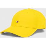 Dámské BIO Basebalové čepice Tommy Hilfiger v žluté barvě z bavlny ve velikosti Onesize 