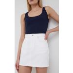 Dámské Mini sukně Pepe Jeans v bílé barvě z polyesteru ve velikosti L mini ve slevě 