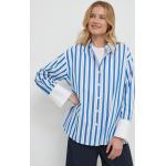 Dámské Halenky Seidensticker v modré barvě z bavlny ve velikosti 10 XL udržitelná móda 