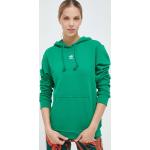 Dámské Rozepínací mikiny s kapucí adidas Originals v zelené barvě z bavlny ve velikosti S ve slevě 