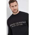 Pánská  Jarní a podzimní móda Armani Exchange v černé barvě z bavlny ve velikosti XXL plus size 