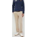 Designer Chinos Calvin Klein Jeans v béžové barvě z bavlny ve velikosti XXL ve slevě plus size 