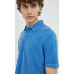 BIO  Trička s knoflíčky Marc O'Polo v modré barvě z bavlny ve velikosti L  strečová  ve slevě udržitelná móda 