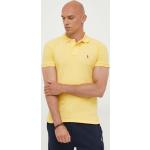 Designer  Trička s knoflíčky Polo Ralph Lauren v žluté barvě ve velikosti M ve slevě 