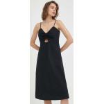 Dámské Mini šaty LEVI´S v černé barvě z bavlny ve velikosti S s výstřihem do V 