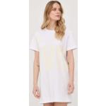 Bavlněné šaty Liviana Conti bílá barva, mini