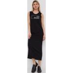 Dámské Designer Šaty Moschino Love Moschino v černé barvě z bavlny ve velikosti 10 XL maxi 
