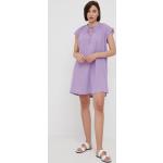 Dámské Mini šaty United Colors of Benetton ve fialové barvě z bavlny ve velikosti M 