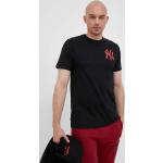  Trička s kulatým výstřihem 47 Brand v černé barvě z bavlny ve velikosti L s kulatým výstřihem s motivem New York Yankees 