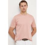  Trička s krátkým rukávem Boss v růžové barvě v lakovaném stylu z bavlny ve velikosti L s krátkým rukávem 
