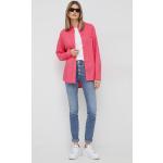 Dámské Designer Košile Calvin Klein Jeans v růžové barvě z bavlny ve velikosti M 