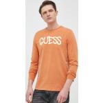  Trička s dlouhým rukávem Guess v oranžové barvě z bavlny ve velikosti L s dlouhým rukávem  strečová  ve slevě 