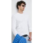  Trička s dlouhým rukávem United Colors of Benetton v bílé barvě z bavlny ve velikosti XXL s dlouhým rukávem  strečová  plus size 