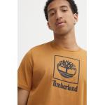  Trička s kulatým výstřihem Timberland v hnědé barvě z bavlny ve velikosti XXL s kulatým výstřihem  strečová  plus size 