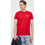  Trička s potiskem Tommy Hilfiger v červené barvě z bavlny ve velikosti M  strečová  