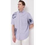 Košile s potiskem Tommy Hilfiger v modré barvě z bavlny ve velikosti L s button-down límcem 
