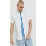 Košile s krátkým rukávem Tommy Hilfiger v bílé barvě z bavlny ve velikosti M s krátkým rukávem ve slevě 