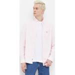 Košile Tommy Hilfiger v růžové barvě z bavlny ve velikosti XXL s button-down límcem plus size 