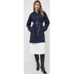 Dámské Designer Kabáty Michael Kors Nepromokavé v námořnicky modré barvě z polyesteru ve velikosti L ve slevě 