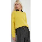 Dámské Designer Svetry Polo Ralph Lauren v žluté barvě z bavlny ve velikosti L s dlouhým rukávem s kulatým výstřihem 